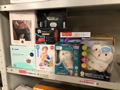 QTY OF ITEMS TO INCLUDE TOMMEE TIPPEE DELUXE BABY AND TODDLER SOUND AND LIGHT SLEEP AID WITH CRYSENSOR, 6 SOOTHING SOUNDS AND NIGHTLIGHT, USB-RECHARGEABLE AND MACHINE WASHABLE, OLLIE THE OWL: LOCATIO