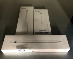 QTY OF ITEMS TO INCLUDE APPLE PENCIL (1ST GENERATION) - INCLUDES USB-C TO APPLE PENCIL ADAPTER: LOCATION - BACK RACK