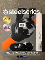 STEELSERIES ARCTIS NOVA PRO WIRELESS MULTI-SYSTEM GAMING HEADSET - NEODYMIUM MAGNETIC DRIVERS - ACTIVE NOISE CANCELLATION - INFINITY POWER SYSTEM - CLEARCAST GEN 2 MIC - PC, PS5, PS4, SWITCH, MOBILE.