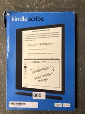 KINDLE SCRIBE (32 GB), THE FIRST KINDLE AND DIGITAL NOTEBOOK, ALL IN ONE, WITH A 10.2" 300 PPI PAPERWHITE DISPLAY, INCLUDES PREMIUM PEN.: LOCATION - BACK RACK