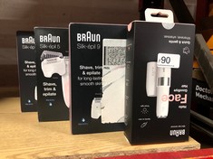 QTY OF ITEMS TO INCLUDE BRAUN FACE MINI HAIR REMOVER, FACIAL HAIR REMOVER FOR WOMEN MINI-SIZED DESIGN FOR PORTABILITY, EFFICIENT FACIAL HAIR REMOVAL ANYTIME, ANYWHERE, WITH SMART LIGHT, GIFTS FOR WOM