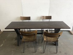 WOODEN TABLE TO INCLUDE 4 X CHAIRS