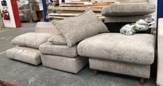 3 X ASSORTED SOFA PARTS TO INCLUDE BEIGE WOVEN FABRIC MIDDLE SOFA PART (PARTS ONLY) (COLLECTION OR OPTIONAL DELIVERY) (KERBSIDE PALLET DELIVERY)