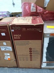 ARISTON 100 PRO1 ECO ELECTRIC WATER HEATER - COMPLETE LOT RRP £52320 (BOX 1/2 PART ONLY) (COLLECTION OR OPTIONAL DELIVERY)