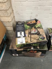 STONE EFFECT FIRE PIT 60 X 60 X 41CM TO INCLUDE UNIFLAME 43CM KETTLE BBQ (COLLECTION OR OPTIONAL DELIVERY)