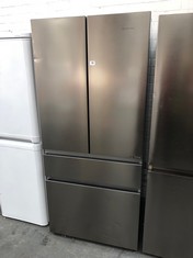 HISENSE PUREFLAT AMERICAN STYLE FRIDGE FREEZER IN STAINLESS STEEL - MODEL NO RF540N4AI1 - RRP £699 (COLLECTION OR OPTIONAL DELIVERY)