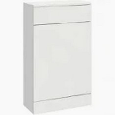 500MM GLOSS WHITE WC VANITY UNIT - RRP £197 (COLLECTION OR OPTIONAL DELIVERY)