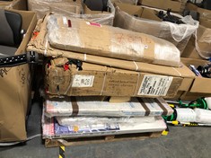 PALLET OF ASSORTED GARAGE ITEMS TO INCLUDE CLARKE ENGINE REPAIR TABLE - MODEL NO CERT1225 (7896) (COLLECTION OR OPTIONAL DELIVERY) (KERBSIDE PALLET DELIVERY)