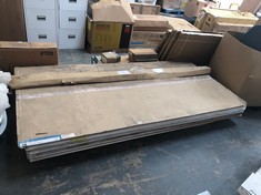 PALLET OF ASSORTED SHOWE PANELS TO INCLUDE NUANCE VENETO QUARRY TONGUE & GROOVE PANEL 2420X1200X11MM (COLLECTION OR OPTIONAL DELIVERY) (KERBSIDE PALLET DELIVERY)