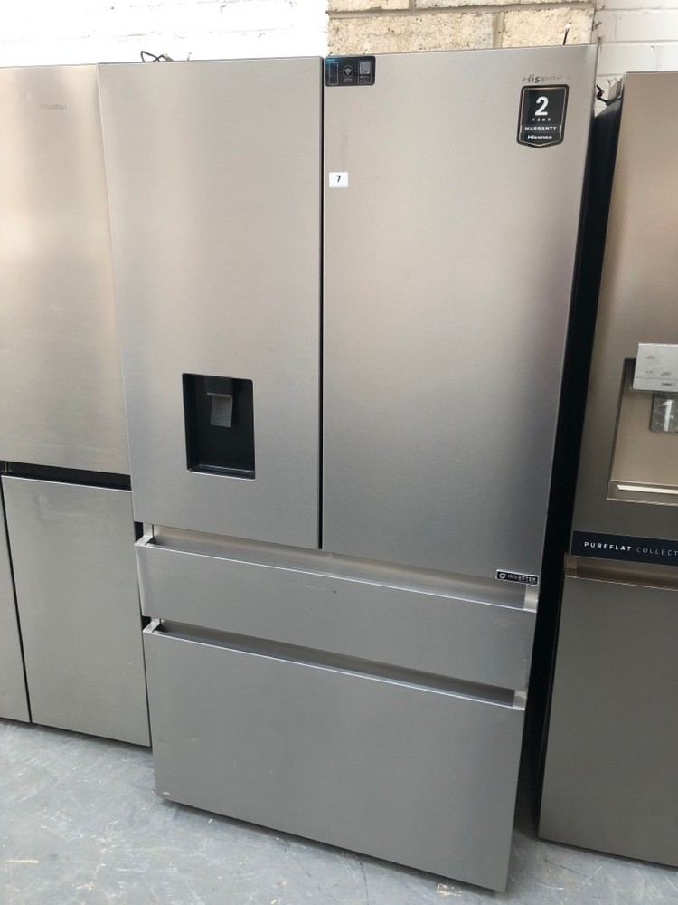 John Pye Auctions HISENSE AMERICAN STYLE 2 DOOR 2 DRAWER FRIDGE