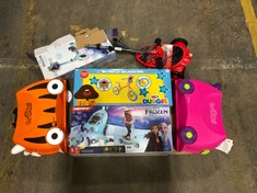 APPROX 6 X ASSORTED KIDS RIDE ONS TO INCLUDE HUFFY FROZEN GIRLS 3 WHEELED SCOOTER (COLLECTION OR OPTIONAL DELIVERY)
