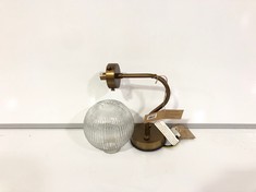 KONNIE BATHROOM WALL LAMP GLOBE - CLEAR - ONE SIZE (KL2501) - RRP £110 (COLLECTION OR OPTIONAL DELIVERY)