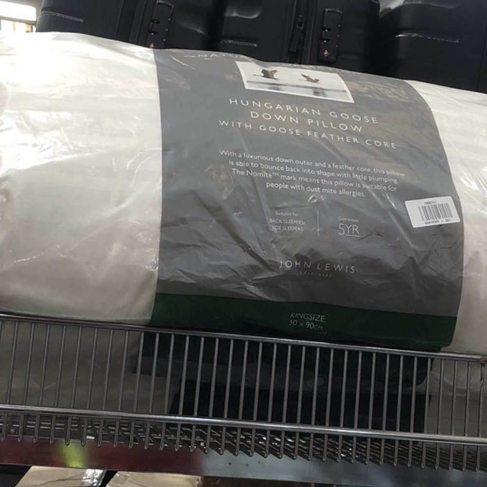 John Pye Auctions JOHN LEWIS HUNGARIAN GOOSE DOWN WITH GOOSE FEATHER