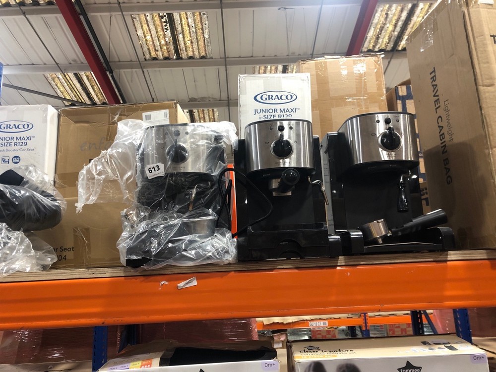 John Pye Auctions 3 X JOHN LEWIS PUMP ESPRESSO COFFEE MACHINE TO