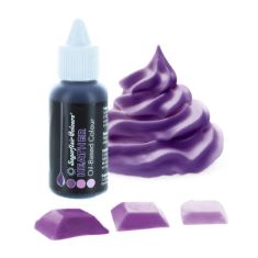 108 X SUGARFLAIR HEATHER (PURPLE) OIL BASED FOOD COLOURING, HIGHLY CONCENTRATED EDIBLE OIL BASED BLUE FOOD COLOUR FOR CONSISTENT COLOURING OF HIGH FAT FOODS: ICING, BUTTERCREAM, CHOCOLATE & MORE - 30
