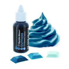 70 X SUGARFLAIR SAPPHIRE OIL BASED FOOD COLOURING, HIGHLY CONCENTRATED EDIBLE OIL BASED BLUE FOOD COLOUR FOR CONSISTENT COLOURING OF HIGH FAT FOODS: ICING, BUTTERCREAM, CHOCOLATE & MORE - 30ML. (DELI