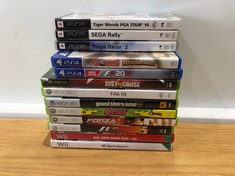 XBOX AND SONY 13X ITEMS TO INCLUDE FIFA GAMES FOR XBOX AND SONY GAMING ACCESSORIES. (WITH BOX) [JPTC67138]