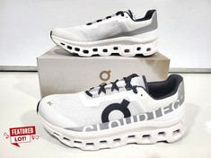 ON CLOUD MONSTER TRAINERS ALL WHITE SIZE 105 RRP- £160 (DELIVERY ONLY)