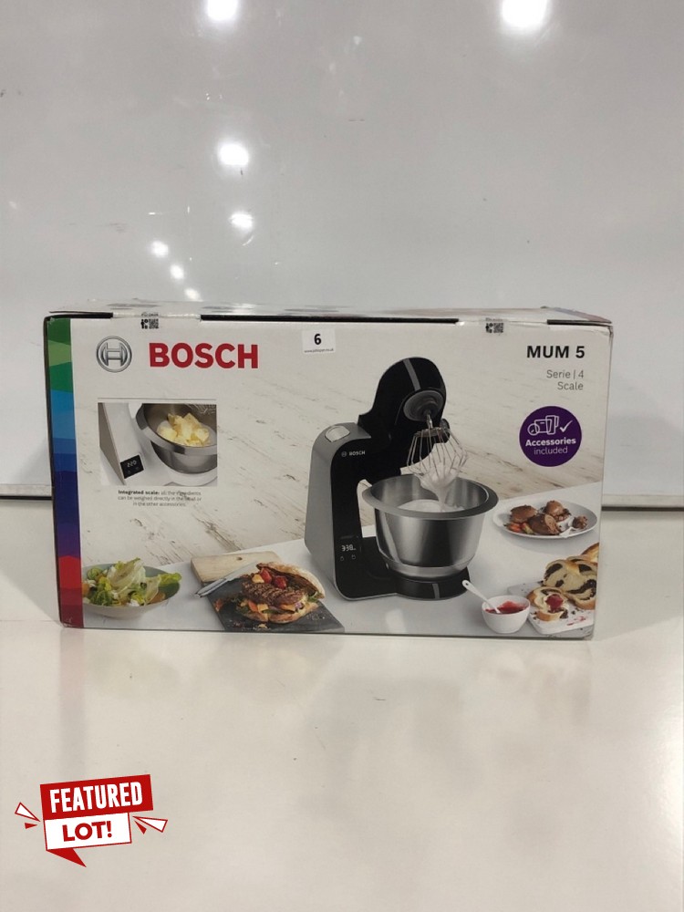John Pye Auctions BOSCH MUM 5 SERIE 4 STAND MIXER MODEL NOMUM5XW40G