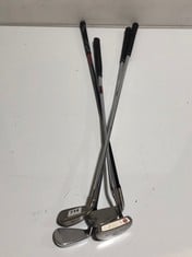 4 X ASSORTED GOLF CLUBS TO INCLUDE PING G5 NO 4 IRON GOLF CLUB (DELIVERY ONLY)
