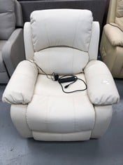 NALUI RELAX ARMCHAIR WITH SELF-HELP CREAM-COLOURED LIFT UP SEAT AND BACKREST WITHOUT SELF-HELP CONTROL.