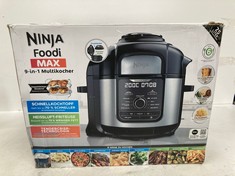 NINJA FOODI MAX ELECTRIC MULTIFUNCTION COOKER, 7.5 L, 9 COOKING FUNCTIONS, PRESSURE COOKER, AIR FRYING, SLOW COOKER, GRILL AND MORE, GALVANISED STEEL AND BLACK, OP500EU.