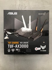 ASUS ROUTER WI-FI 6 TUF GAMING TUF-AX3000 BLACK AND ORANGE .