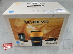 DE'LONGHI NESPRESSO VERTUO POP ENV90.A, AUTOMATIC COFFEE MACHINE, DISPOSABLE CAPSULE COFFEE MACHINE, 4 CUP SIZES, CENTRIFUGAL TECHNOLOGY, WELCOME SET INCLUDED, 1260W, PACIFIC BLUE.