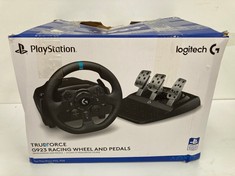 LOGITECH G923 STEERING WHEEL AND PEDALS FOR PLAYSTATION.