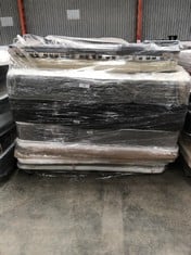 PALLET OF ASSORTED FURNITURE INCLUDING 4 MATTRESSES AND 1 ELECTRIC BOX SPRING (MAY BE DIRTY, BROKEN OR INCOMPLETE).