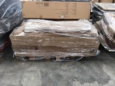 PALLET OF ASSORTED FURNITURE INCLUDING SOFA BED (MAY BE BROKEN OR INCOMPLETE).