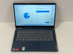LAPTOP LENOVO IDEAPAD FLEX 5 14ALC05 512 GB SSD (ORIGINAL PRICE - 584,71 €) IN GREENISH BLUE: MODEL NO R9N0B1A12003 (WITH CHARGER. WITHOUT CASE, QWERTY KEYBOARD. CONTAINS MISSING Ñ // PLASTIC CASE (L