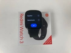 XIAOMI REDMI WATCH 3 SMARTWATCH (ORIGINAL RRP - €89.99) IN BLACK (WITH BOX AND CHARGER) [JPTZ5736]