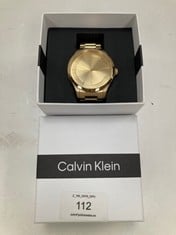 CALVIN KLEIN WATCH GOLD COLOUR MODEL 5078.2845 - LOCATION 6A.