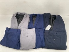 7 X JACK & JONES SUIT GARMENTS VARIOUS SIZES AND STYLES INCLUDING NAVY BLUE TROUSERS SIZE 70 - LOCATION 13A.