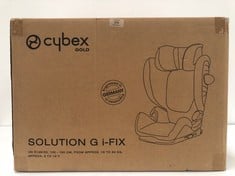 CYBEX GOLD INFANT CAR SEAT SOLUTION G I-FIX PLUS, FOR CARS WITH AND WITHOUT ISOFIX, FROM 3 TO 12 YEARS APPROX. (100 - 150 CM), FROM 15 TO 50 KG APPROX., LAVA GREY - LOCATION 9B.