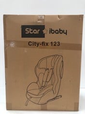STAR IBABY CITY FIX HQ 668 SPS - ISOFIX CAR SEAT GROUP 1 2 3 GREY/BLACK - LOCATION 21B.