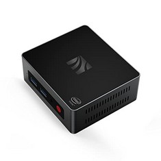 ALIXO MINI DESKTOP PC MINI BUSINESS COMPUTER WINDOWS 10 8GB RAM 128G SSD CELERON J4125 (UP TO 2.7GHZ) PROCESSOR SUPPORTS 4K HD DUAL HDMI DUAL WI-FI (2.4G5.8G) ETHERNET, BLACK-8GB128GB - LOCATION 46B.