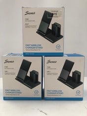 3 X SENEO WIRELESS CHARGER COMPATIBLE WITH IPHONE MODEL PA191B - LOCATION 26B.