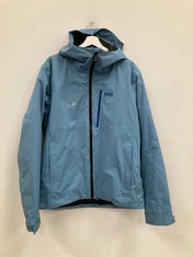 HELLY HANSEN MEN'S COAT SKY BLUE COLOUR SIZE L - LOCATION 50A.