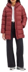 LEVI'S HOODED MIDI JACKET WOMEN, SYRAH, M - LOCATION 42A.