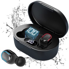 25 X SSMNR WIRELESS HEADPHONES, BLUETOOTH HIFI STEREO HEADPHONES, WIRELESS BLUETOOTH IPX7 WATERPROOF HEADPHONES, NOISE CANCELLING HEADPHONES, USB FAST CHARGE 24H PLAYBACK, BLACK - LOCATION 43B.