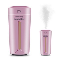 10 X LOCAL MAKES A COMEBACK MINI USB PORTABLE AIR HUMIDIFIER, MINI COOLING HUMIDIFIER WITH SILENT OPERATION, AUTO SHUT OFF, NIGHT LIGHT FUNCTION, PINK - LOCATION 47B.