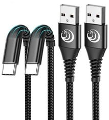 71 X YOSOU - USB C CABLE (2 PCS, 2M), C-TYPE CHARGER CABLE, BRAIDED NYLON, FAST CHARGING CABLE, COMPATIBLE WITH SAMSUNG GALAXY S10, S9 S8, A40, A50, A70, S20 PLUS, HUAWEI P30 - LOCATION 40B.