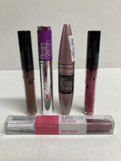 QTY OF ASSORTED BEAUTY PRODUCTS TO INCLUDE MAYBELLINE