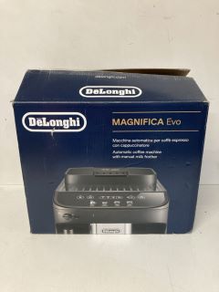 DELONGHI MAGNIFICA EVO AUTOMATIC COFFEE MACHINE WITH MANUAL MILK FROTHER  RRP: £399.99