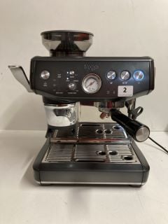 SAGE 'THE BARISTA' STAINLESS STEEL COFFEE MACHINE WITH ADJUSTABLE MILK FROTHER RRP: £550
