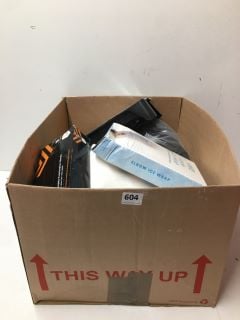 BOX OF ASSORTED ITEMS TO INCLUDE VIVE ELBOW ICE WRAP