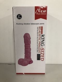 NEW BEST CHOICE 8" LONG ROCKING VIBRATION TELESCOPIC PENIS SEX TOY (18+ ID REQUIRED)