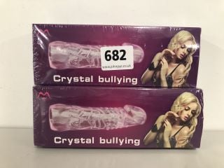 2 X CRYSTAL BULLYING EXTENSION LENGTH CRYSTAL SETS (18+ ID REQUIRED)